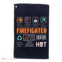 What It Means To Be A Firefighter Golf Towel thumb 0