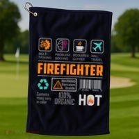 What It Means To Be A Firefighter Golf Towel thumb 1