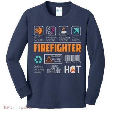 What It Means To Be A Firefighter Kids Long Sleeve Shirt