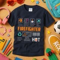 What It Means To Be A Firefighter Kids T-Shirt thumb 3