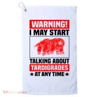 Warning I May Start Talking About Tardigrades Golf Towel thumb 0