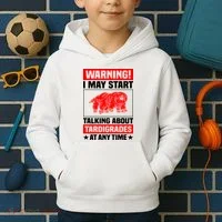 Warning I May Start Talking About Tardigrades Kids Hoodie thumb 2