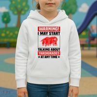 Warning I May Start Talking About Tardigrades Kids Hoodie thumb 3