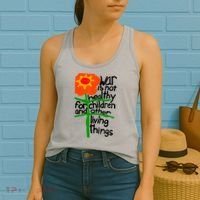 War Is Not Healthy For Children And Other Living Things Women's Tank Top thumb 2