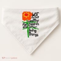 War Is Not Healthy For Children And Other Living Things USA-Made Doggie Bandana thumb 0
