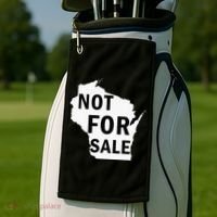 Wisconsin Is Not For Sale Golf Towel thumb 2