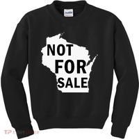 Wisconsin Is Not For Sale Kids Sweatshirt thumb 0