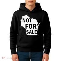 Wisconsin Is Not For Sale Kids Hoodie thumb 4