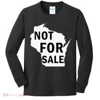Wisconsin Is Not For Sale Kids Long Sleeve Shirt thumb 0