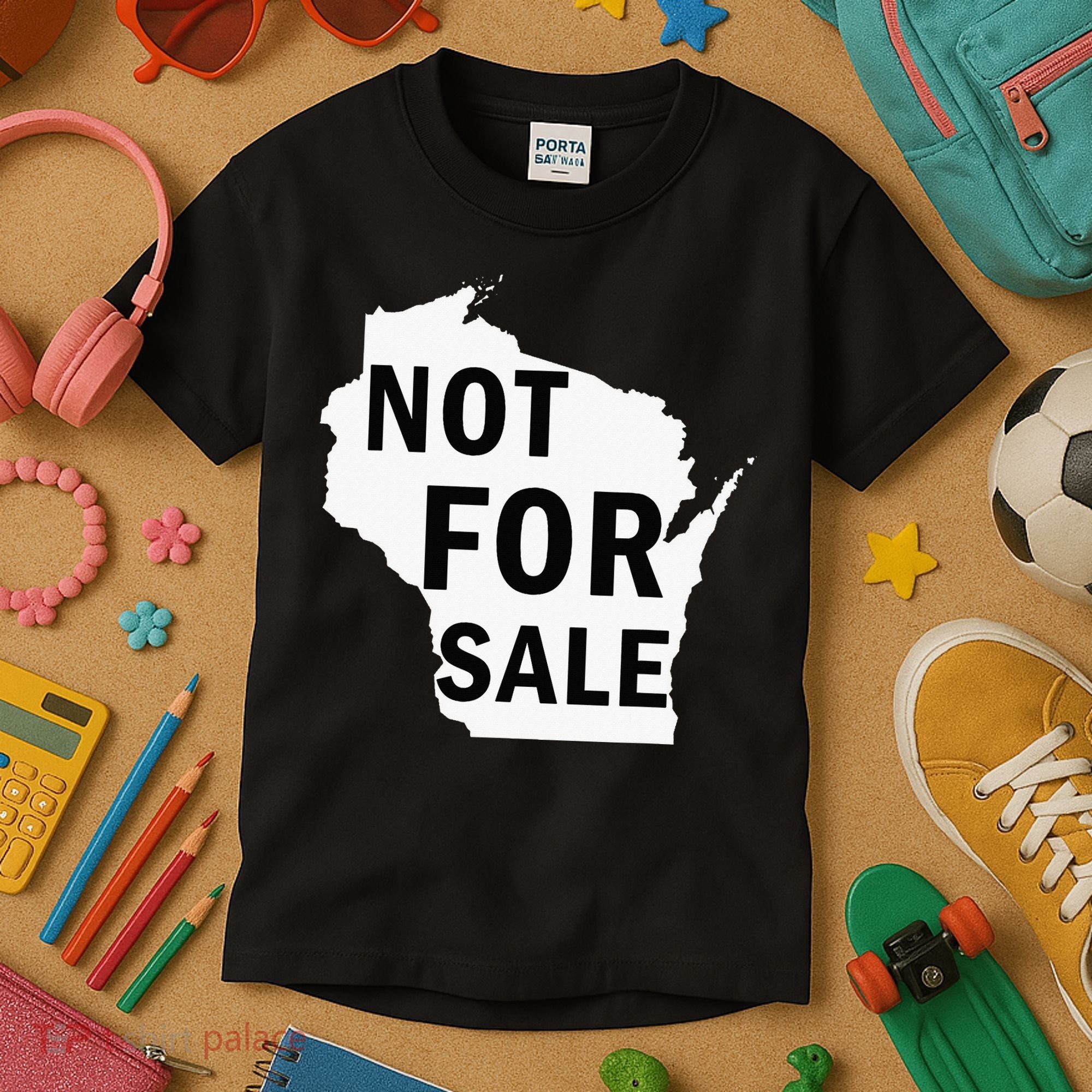 Wisconsin Is Not For Sale Kids T-Shirt