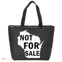 Wisconsin Is Not For Sale Tote Bag thumb 0