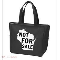 Wisconsin Is Not For Sale Tote Bag thumb 3
