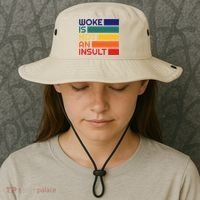 Woke Is Not An Insult Bucket Hat thumb 3