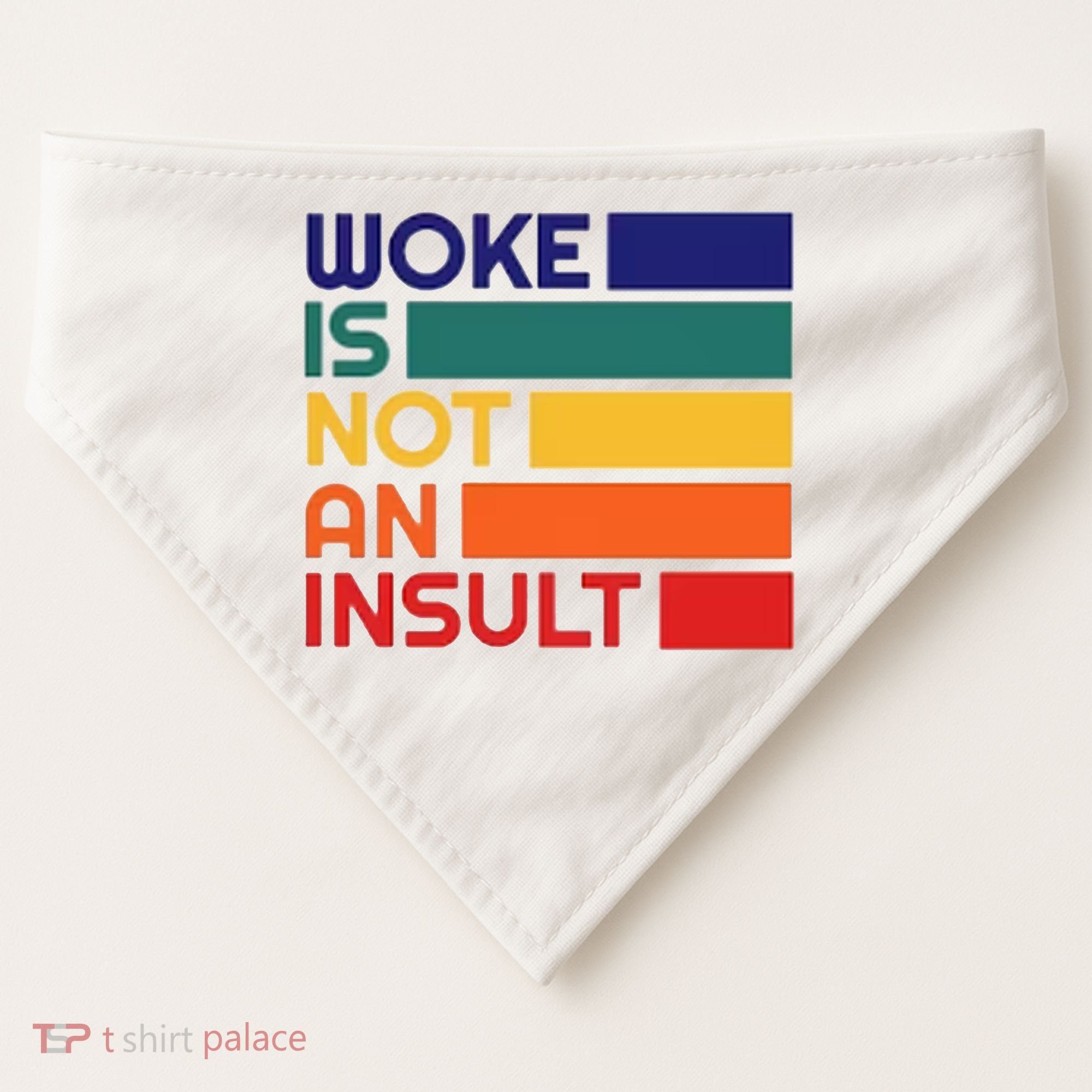Woke Is Not An Insult USA-Made Doggie Bandana