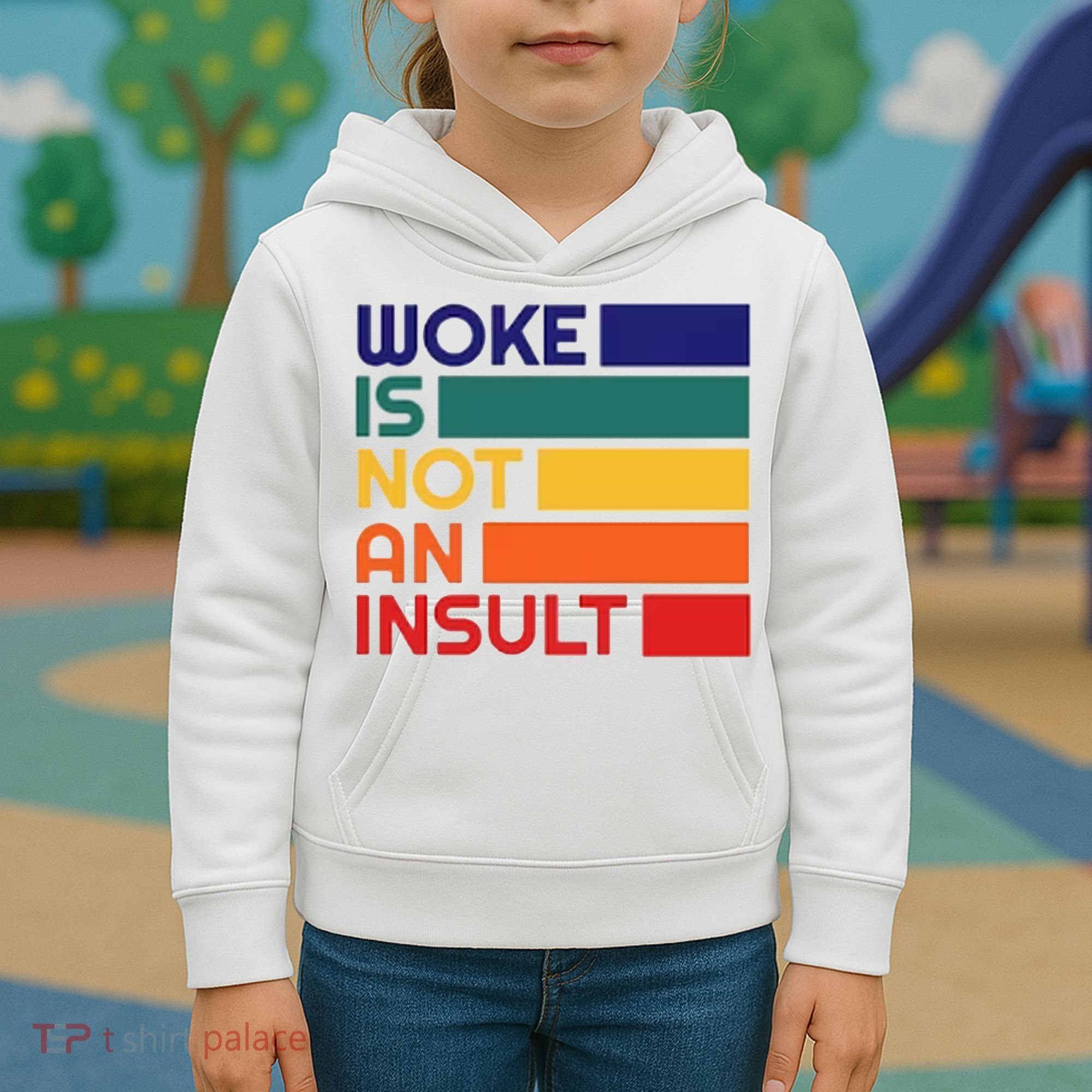 Woke Is Not An Insult Kids Hoodie