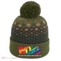 Woke ItS Not The Insult You Think It Is The Baniff Cuffed Pom Beanie thumb 0