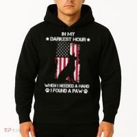 When I Needed A Hand I Found A Paw In My Darkest Hour Hoodie thumb 2