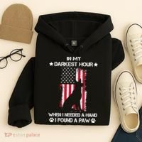 When I Needed A Hand I Found A Paw In My Darkest Hour Hoodie thumb 4