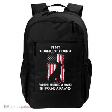 When I Needed A Hand I Found A Paw In My Darkest Hour Backpack