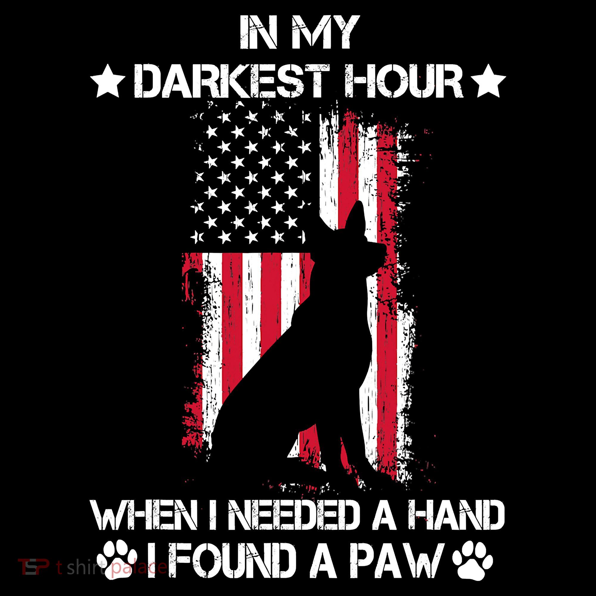 When I Needed A Hand I Found A Paw In My Darkest Hour Women's Hoodie