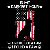 When I Needed A Hand I Found A Paw In My Darkest Hour Toddler Hoodie thumb 2