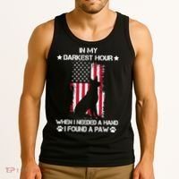 When I Needed A Hand I Found A Paw In My Darkest Hour Tank Top thumb 3