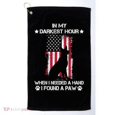 When I Needed A Hand I Found A Paw In My Darkest Hour Golf Towel
