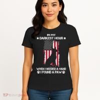 When I Needed A Hand I Found A Paw In My Darkest Hour Women's T-Shirt thumb 4