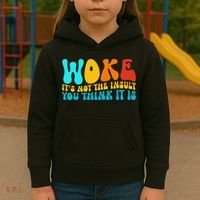 Woke It’S Not The Insult You Think It Is Kids Hoodie thumb 3
