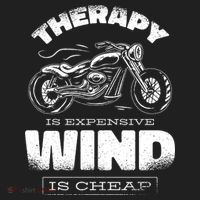 Wind Is Cheap Therapy Is Expensive Motorcycle Tumbler thumb 3