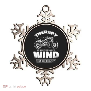 Wind Is Cheap Therapy Is Expensive Motorcycle Ornament