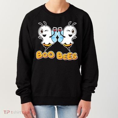 Wine Boo Bees Funny Ghost Women's Sweatshirt