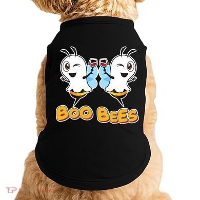 Wine Boo Bees Funny Ghost Doggie Tank