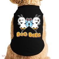 Wine Boo Bees Funny Ghost Doggie Tank thumb 0