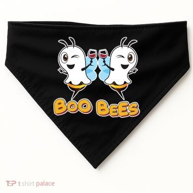 Wine Boo Bees Funny Ghost USA-Made Doggie Bandana