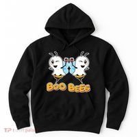 Wine Boo Bees Funny Ghost Hoodie thumb 0