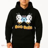 Wine Boo Bees Funny Ghost Hoodie thumb 2