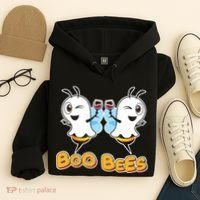 Wine Boo Bees Funny Ghost Hoodie thumb 4