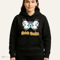 Wine Boo Bees Funny Ghost Hoodie thumb 5
