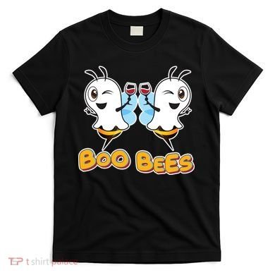 Wine Boo Bees Funny Ghost T-Shirt