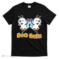Wine Boo Bees Funny Ghost T-Shirt thumb 0
