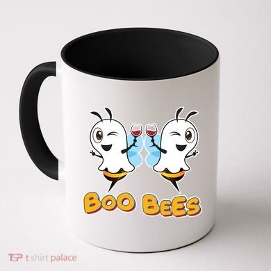 Wine Boo Bees Funny Ghost Coffee Mug