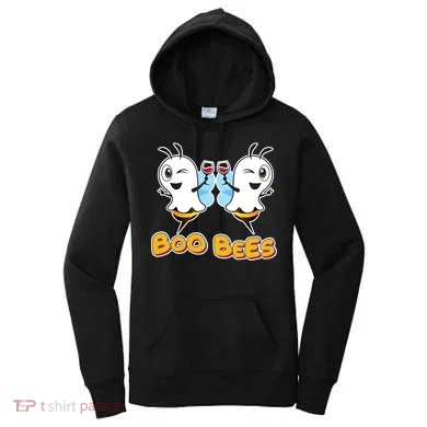 Wine Boo Bees Funny Ghost Women's Hoodie
