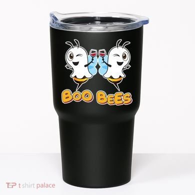 Wine Boo Bees Funny Ghost Tumbler