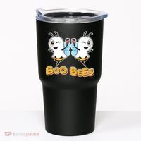 Wine Boo Bees Funny Ghost Tumbler thumb 0