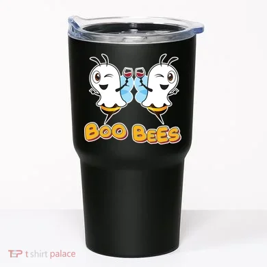 Wine Boo Bees Funny Ghost Tumbler