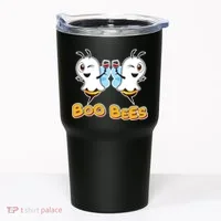 Wine Boo Bees Funny Ghost Tumbler thumb 0