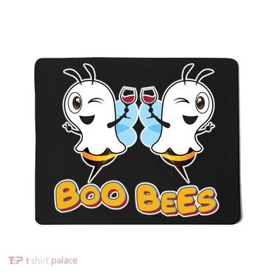 Wine Boo Bees Funny Ghost Mousepad