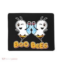 Wine Boo Bees Funny Ghost Mousepad thumb 0