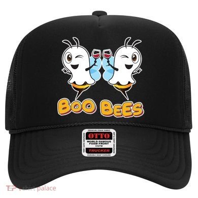 Wine Boo Bees Funny Ghost Hat
